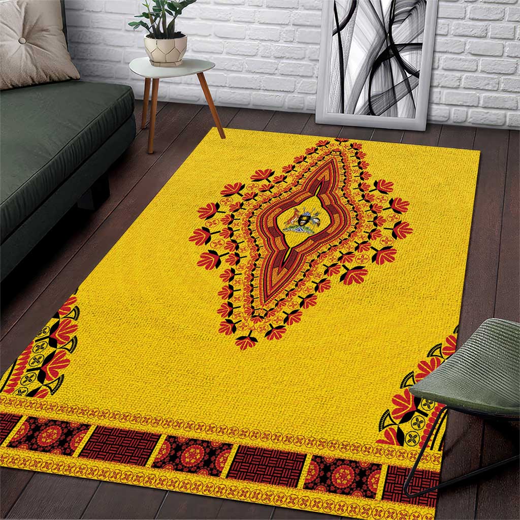 Uganda African Dashiki Area Rug - Wonder Print Shop