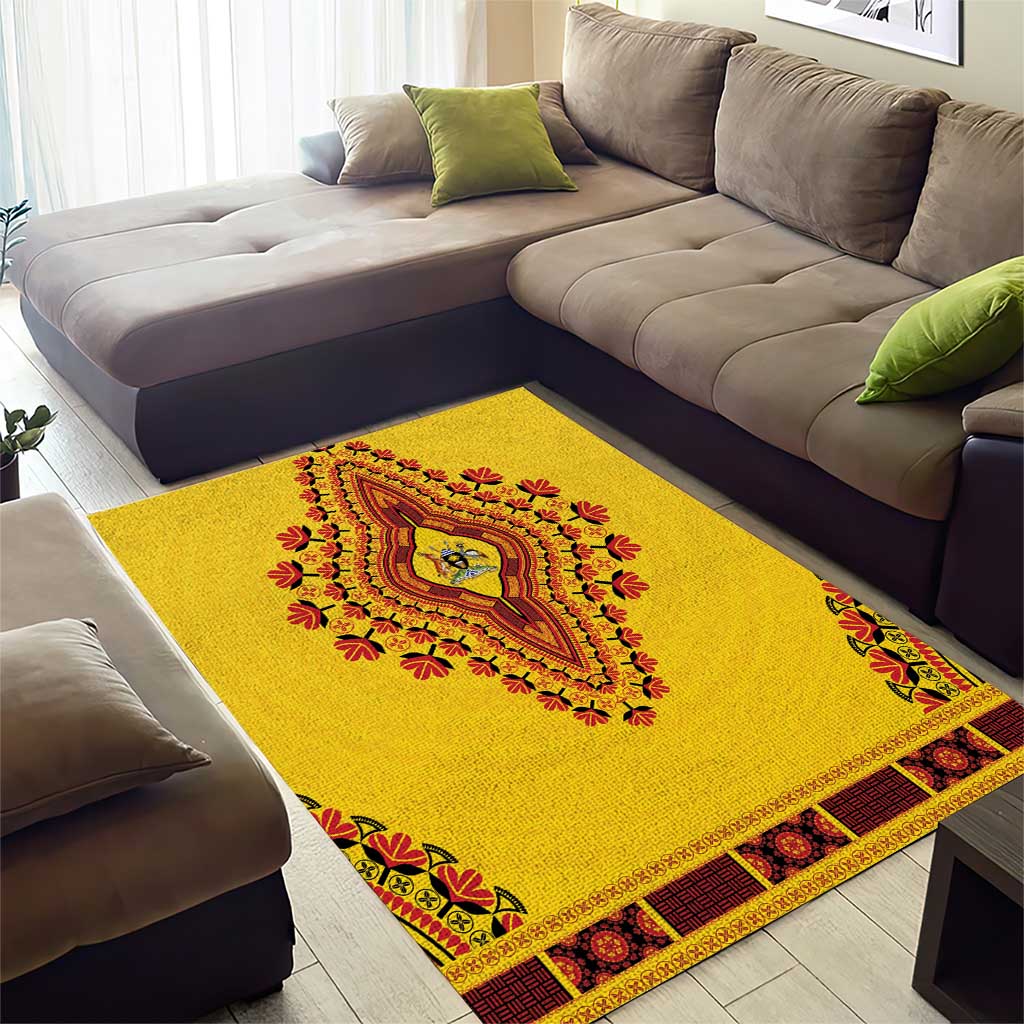 Uganda African Dashiki Area Rug - Wonder Print Shop