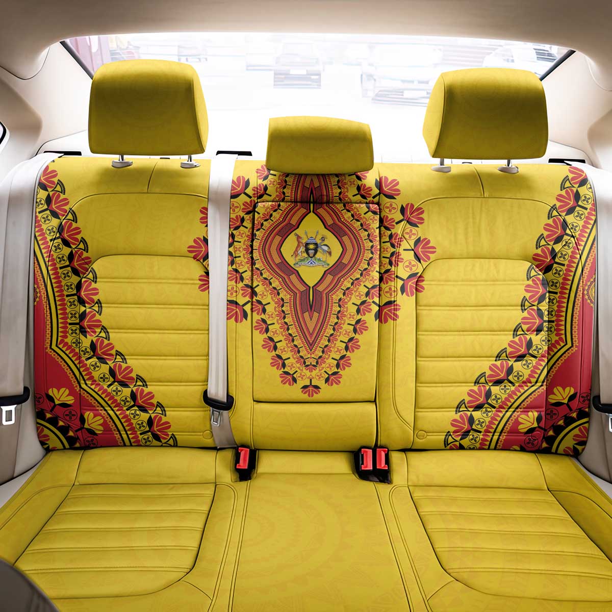 Uganda African Dashiki Back Car Seat Cover - Wonder Print Shop