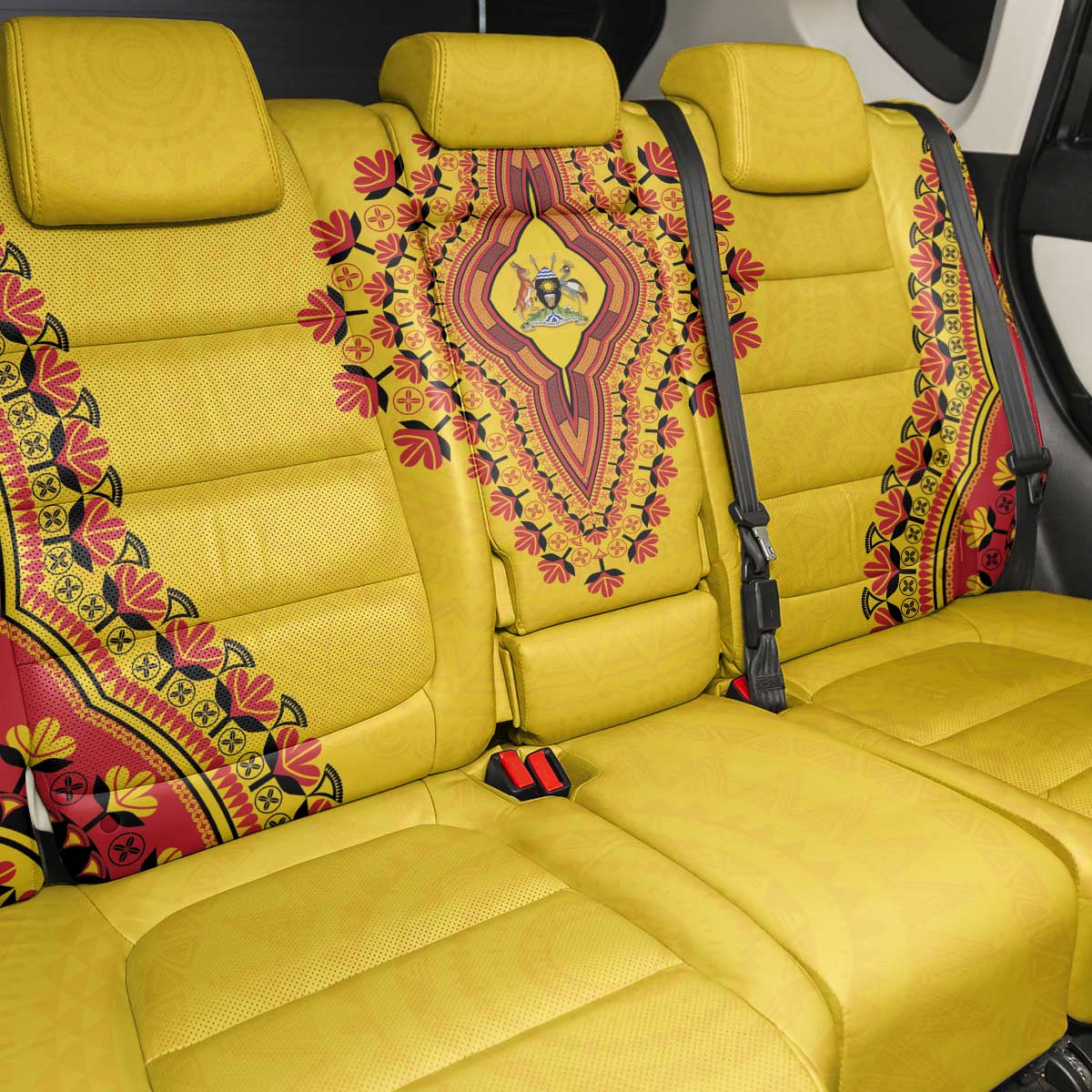 Uganda African Dashiki Back Car Seat Cover - Wonder Print Shop