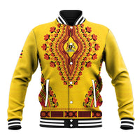 Personalized Uganda African Dashiki Baseball Jacket - Wonder Print Shop