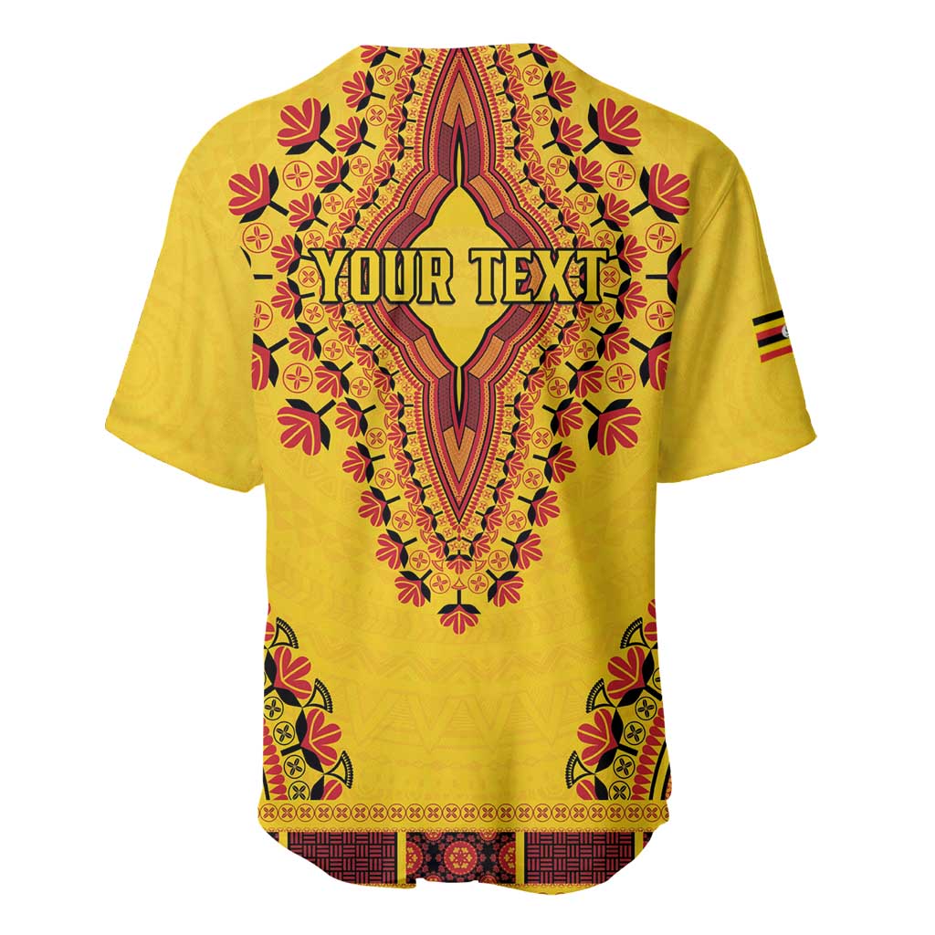 Personalized Uganda African Dashiki Baseball Jersey - Wonder Print Shop