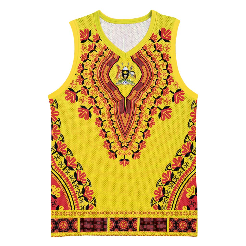 Personalized Uganda African Dashiki Basketball Jersey - Wonder Print Shop