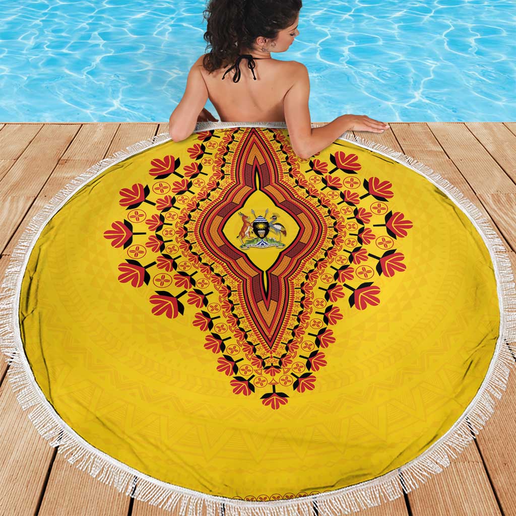 Uganda African Dashiki Beach Blanket - Wonder Print Shop
