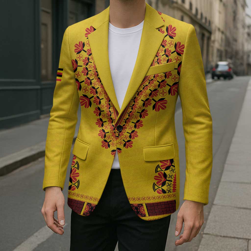 Personalized Uganda African Dashiki Blazer - Wonder Print Shop