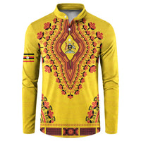Personalized Uganda African Dashiki Button Sweatshirt - Wonder Print Shop