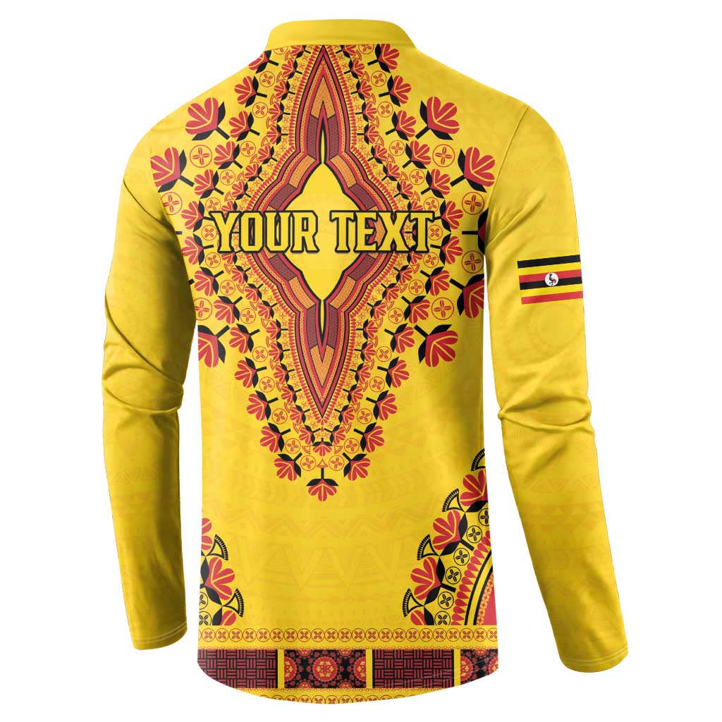 Personalized Uganda African Dashiki Button Sweatshirt - Wonder Print Shop