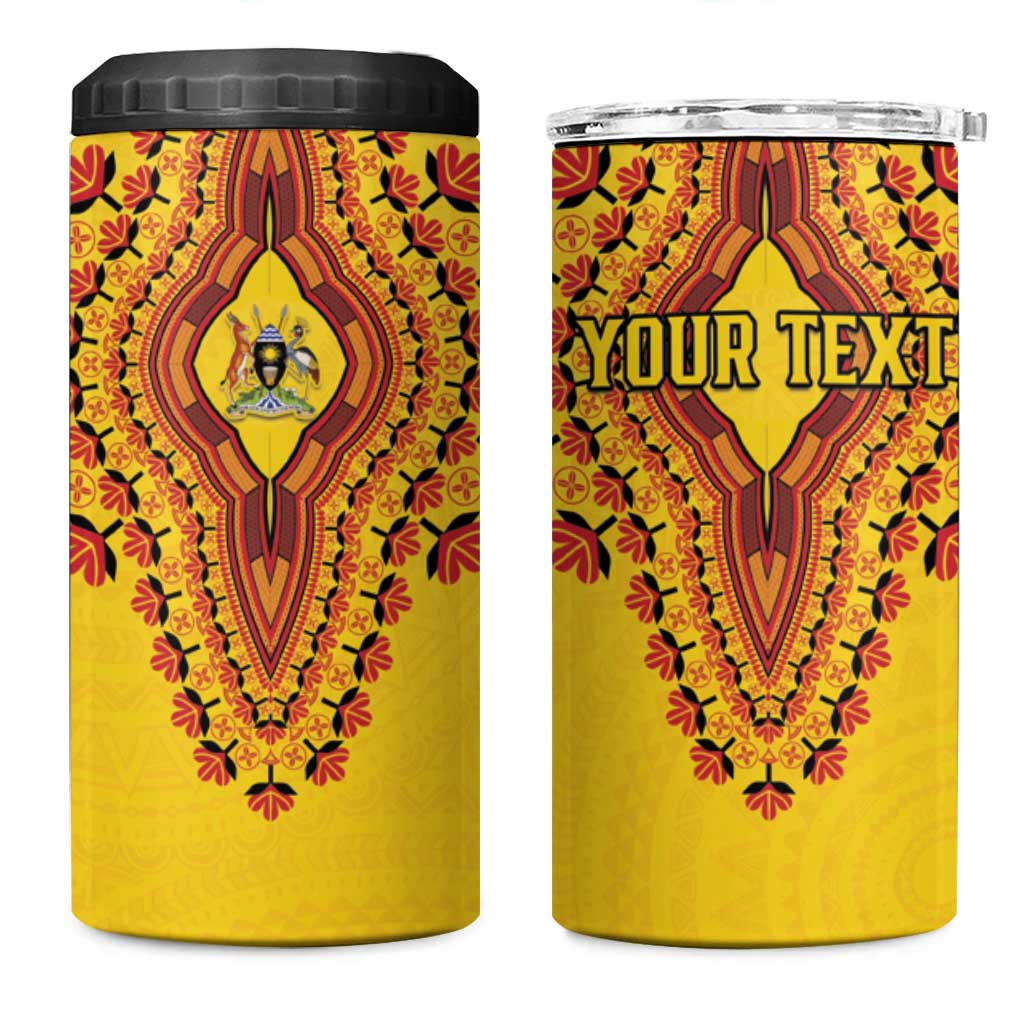 Personalized Uganda African Dashiki 4 in 1 Can Cooler Tumbler - Wonder Print Shop