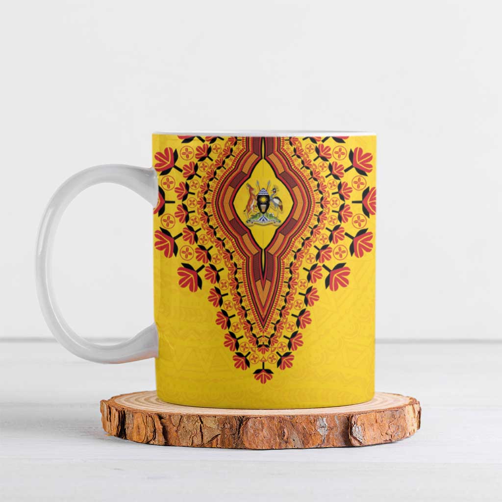 Personalized Uganda African Dashiki Ceramic Mug - Wonder Print Shop