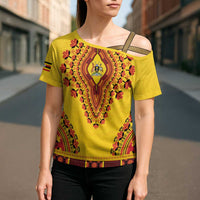 Personalized Uganda African Dashiki Cross Shoulder Shirt - Wonder Print Shop