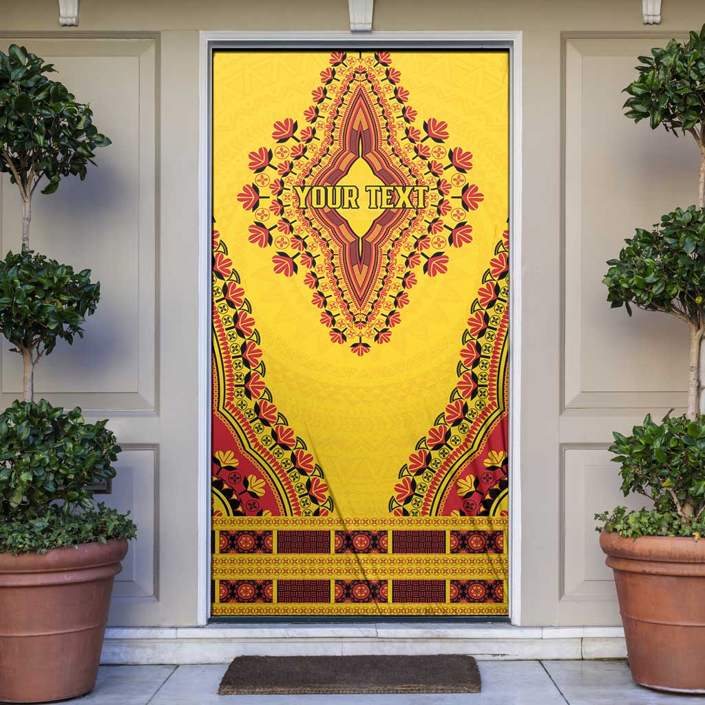 Personalized Uganda African Dashiki Door Cover - Wonder Print Shop