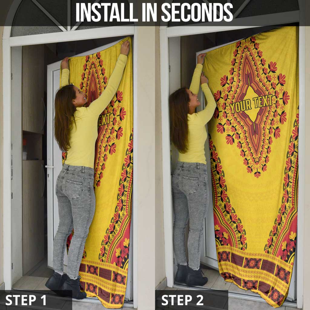 Personalized Uganda African Dashiki Door Cover - Wonder Print Shop