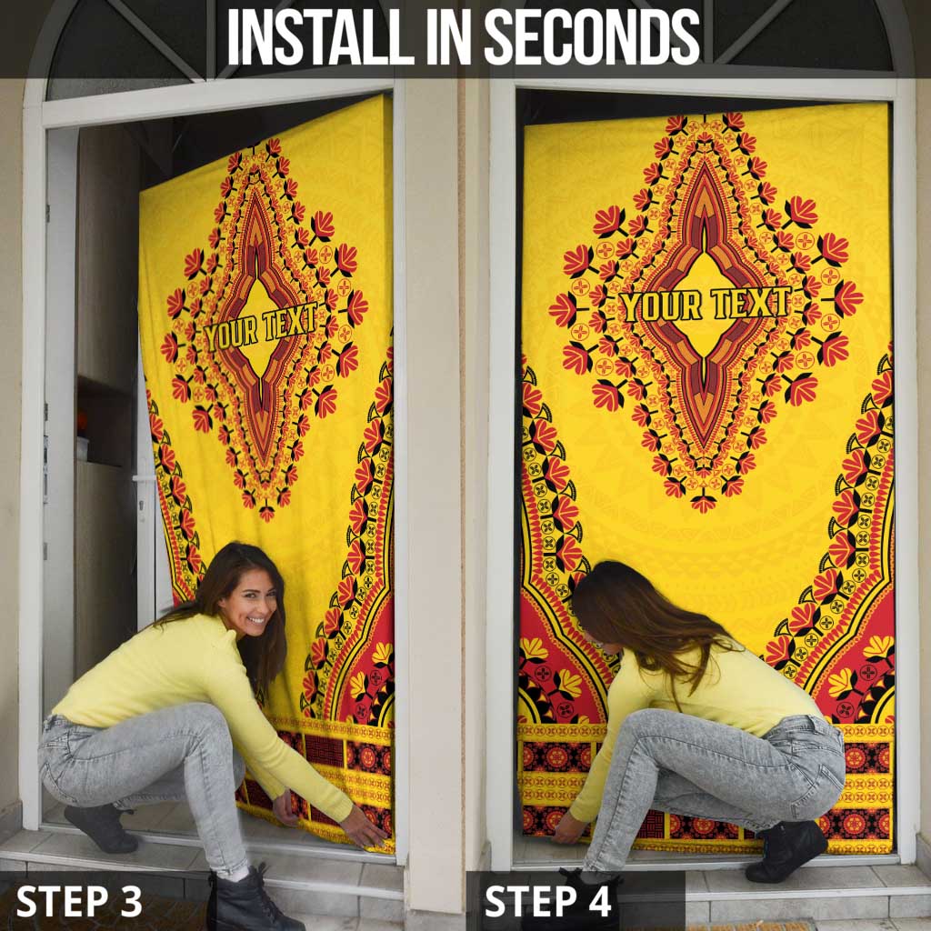 Personalized Uganda African Dashiki Door Cover - Wonder Print Shop