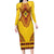 Personalized Uganda African Dashiki Family Matching Long Sleeve Bodycon Dress and Hawaiian Shirt - Wonder Print Shop