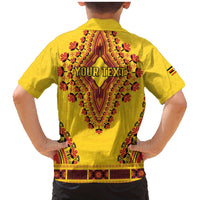 Personalized Uganda African Dashiki Family Matching Mermaid Dress and Hawaiian Shirt - Wonder Print Shop