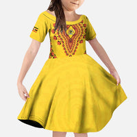 Personalized Uganda African Dashiki Family Matching Mermaid Dress and Hawaiian Shirt - Wonder Print Shop