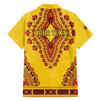 Personalized Uganda African Dashiki Family Matching Off The Shoulder Long Sleeve Dress and Hawaiian Shirt - Wonder Print Shop