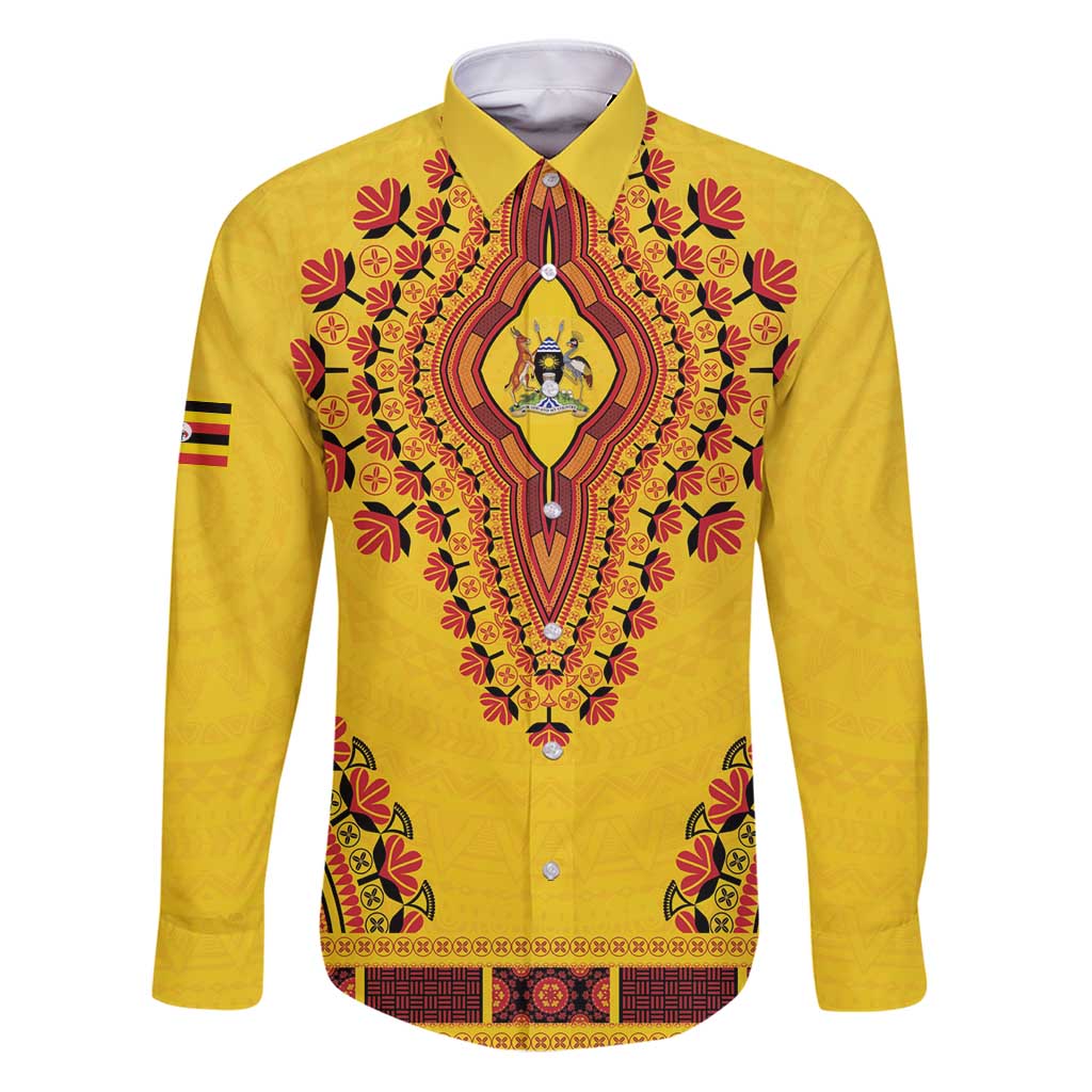 Personalized Uganda African Dashiki Family Matching Puletasi and Hawaiian Shirt - Wonder Print Shop