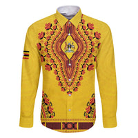 Personalized Uganda African Dashiki Family Matching Short Sleeve Bodycon Dress and Hawaiian Shirt - Wonder Print Shop