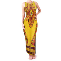 Personalized Uganda African Dashiki Family Matching Tank Maxi Dress and Hawaiian Shirt - Wonder Print Shop