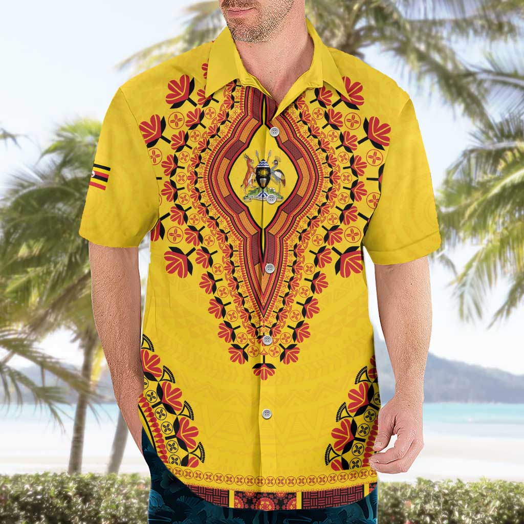 Personalized Uganda African Dashiki Hawaiian Shirt - Wonder Print Shop