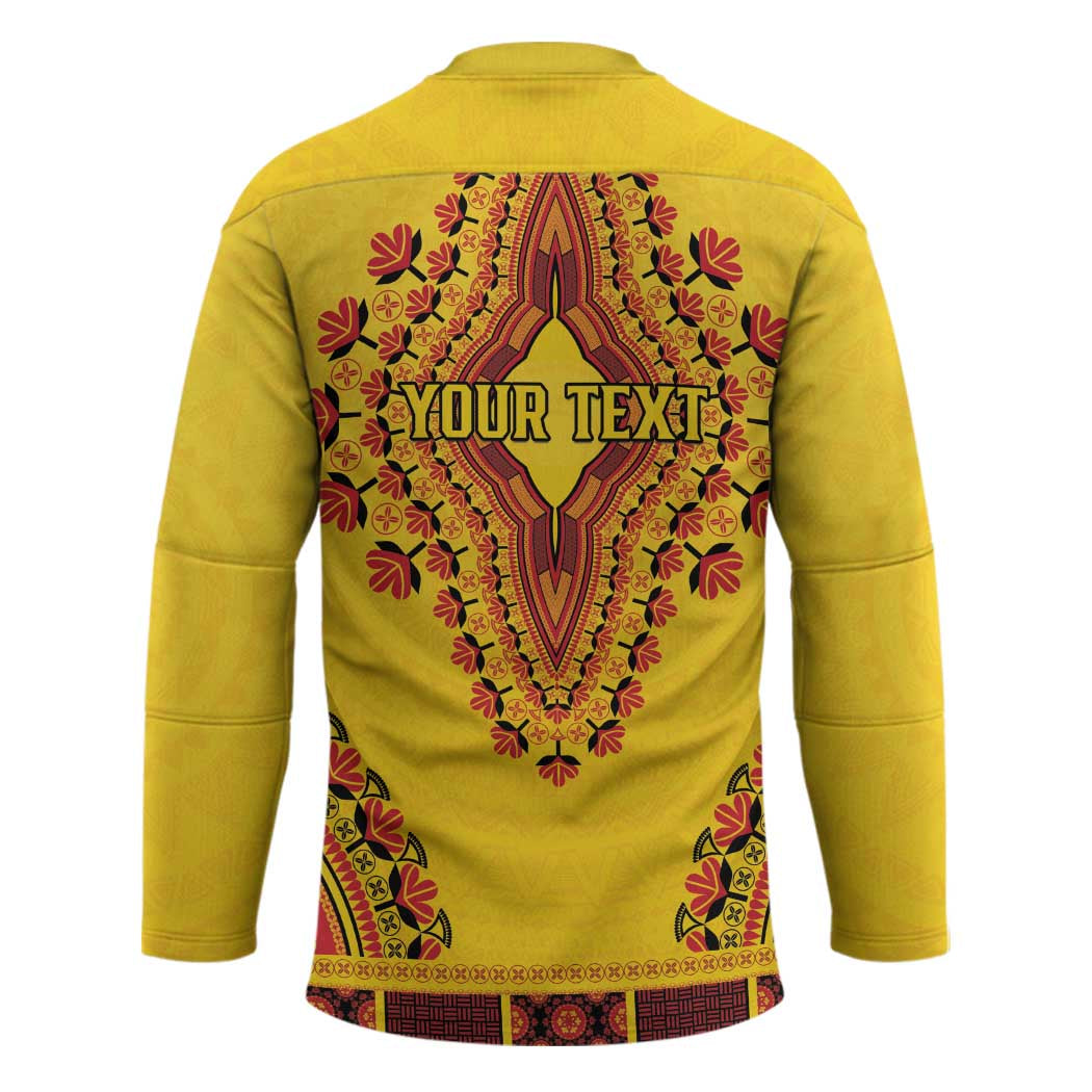 Personalized Uganda African Dashiki Hockey Jersey - Wonder Print Shop