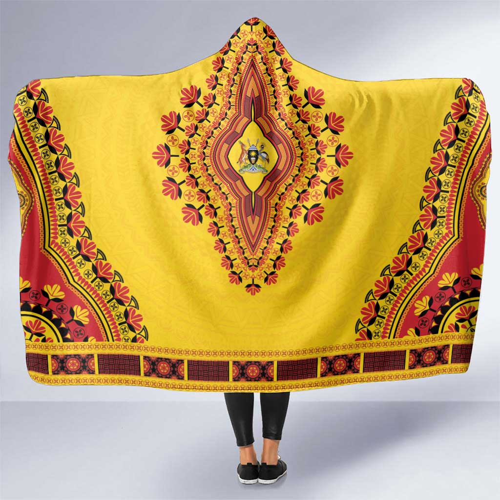 Uganda African Dashiki Hooded Blanket - Wonder Print Shop