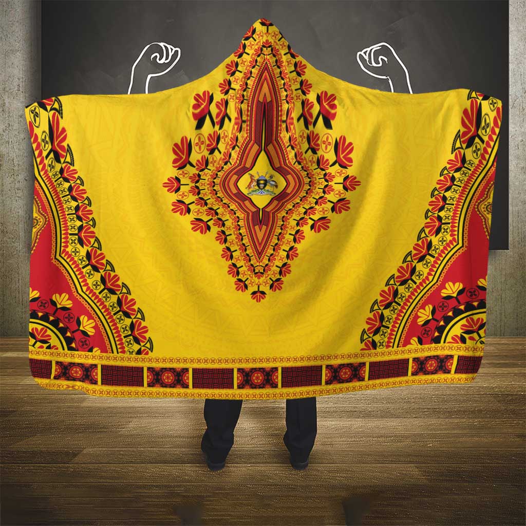 Uganda African Dashiki Hooded Blanket - Wonder Print Shop
