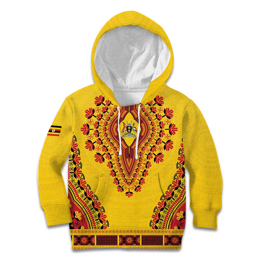 Personalized Uganda African Dashiki Kid Hoodie - Wonder Print Shop