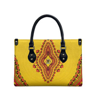 Uganda African Dashiki Leather Bag - Wonder Print Shop