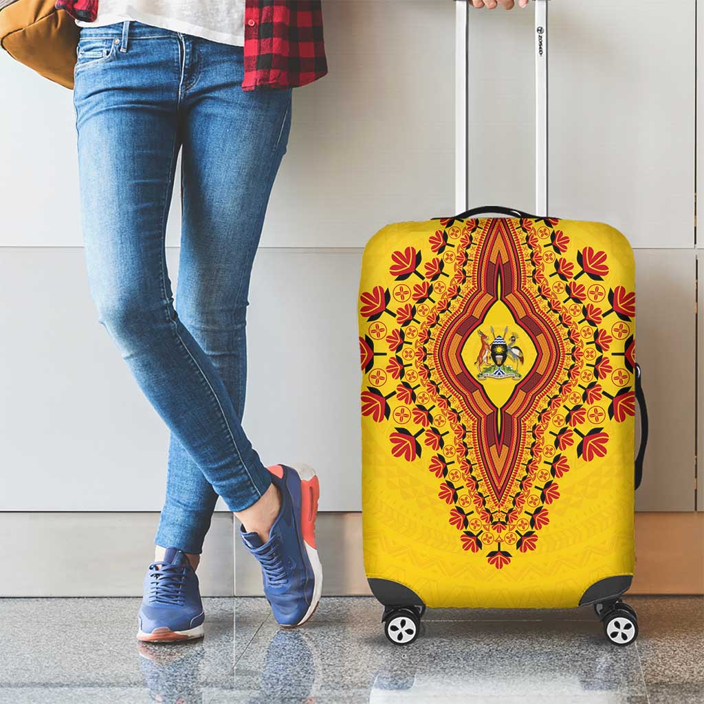 Uganda African Dashiki Luggage Cover - Wonder Print Shop