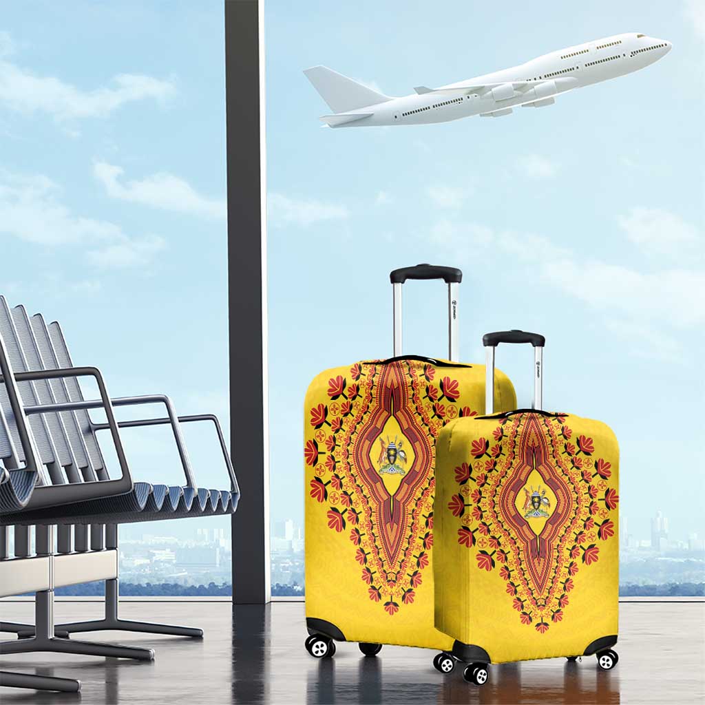 Uganda African Dashiki Luggage Cover - Wonder Print Shop