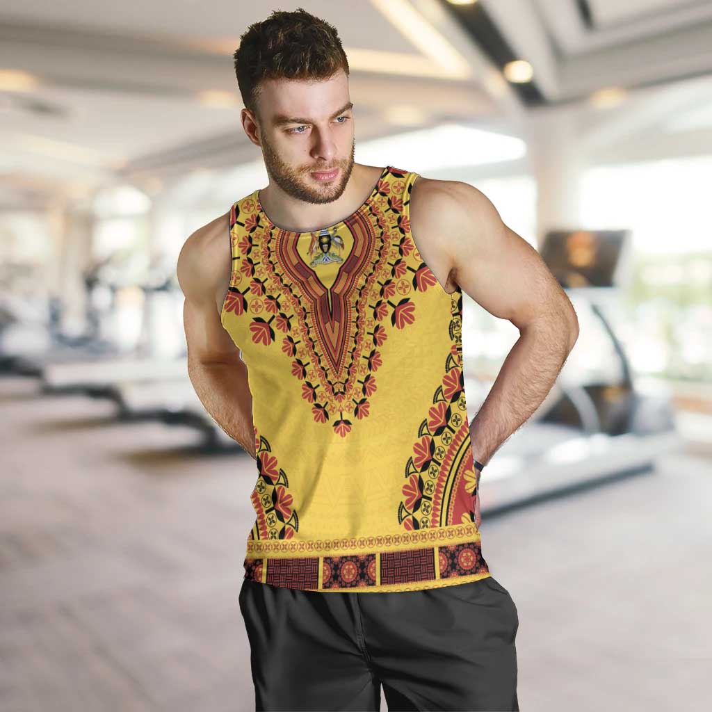 Personalized Uganda African Dashiki Men Tank Top - Wonder Print Shop