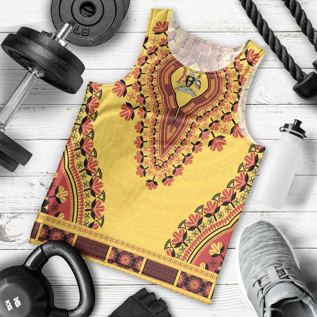 Personalized Uganda African Dashiki Men Tank Top - Wonder Print Shop
