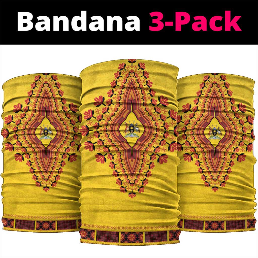 Uganda African Dashiki Neck Gaiter - Wonder Print Shop