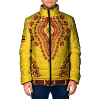 Personalized Uganda African Dashiki Padded Jacket - Wonder Print Shop
