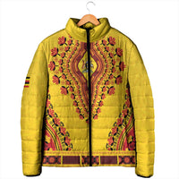 Personalized Uganda African Dashiki Padded Jacket - Wonder Print Shop