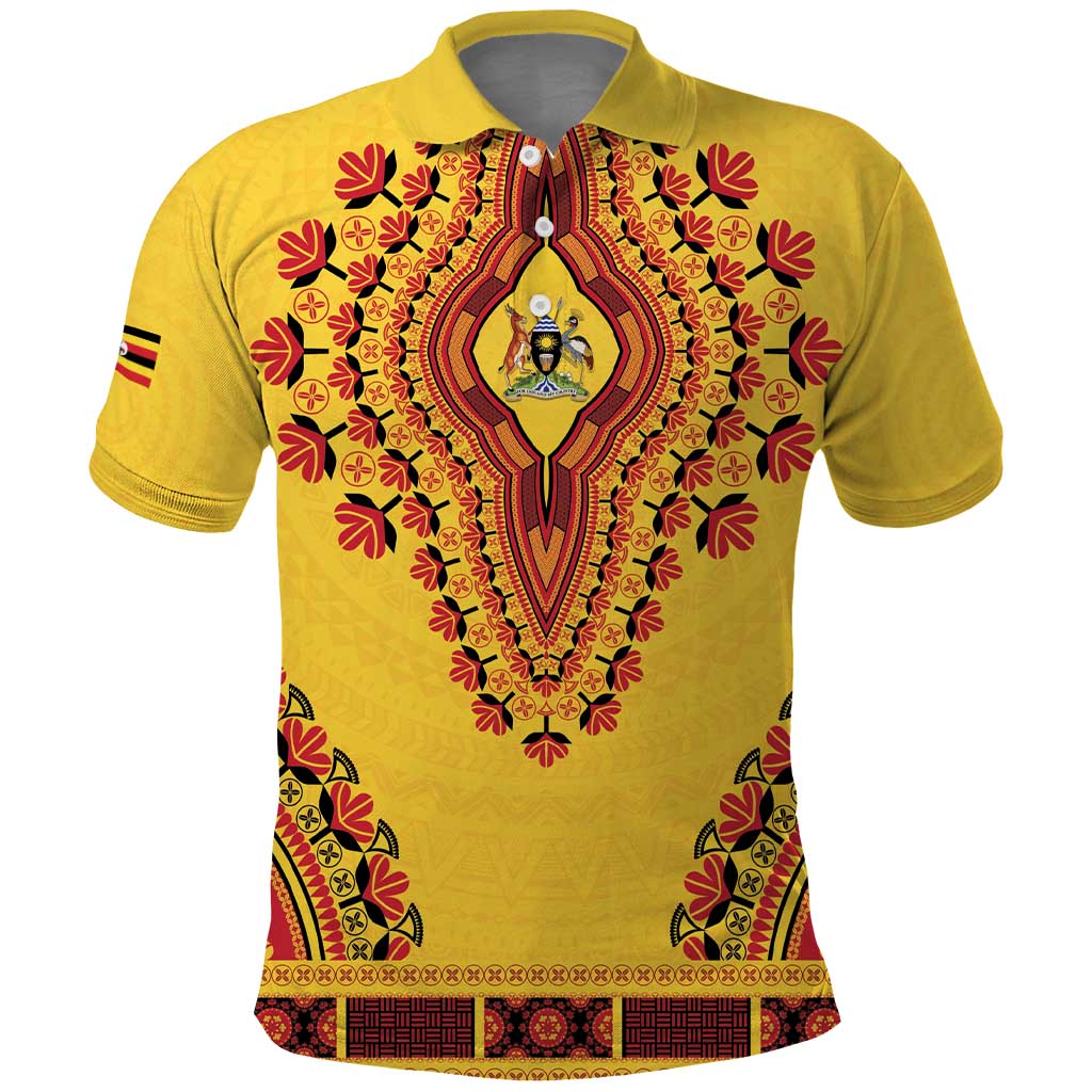 Personalized Uganda African Dashiki Polo Shirt - Wonder Print Shop