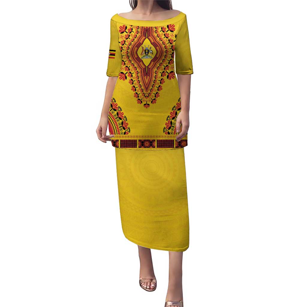 Personalized Uganda African Dashiki Puletasi - Wonder Print Shop