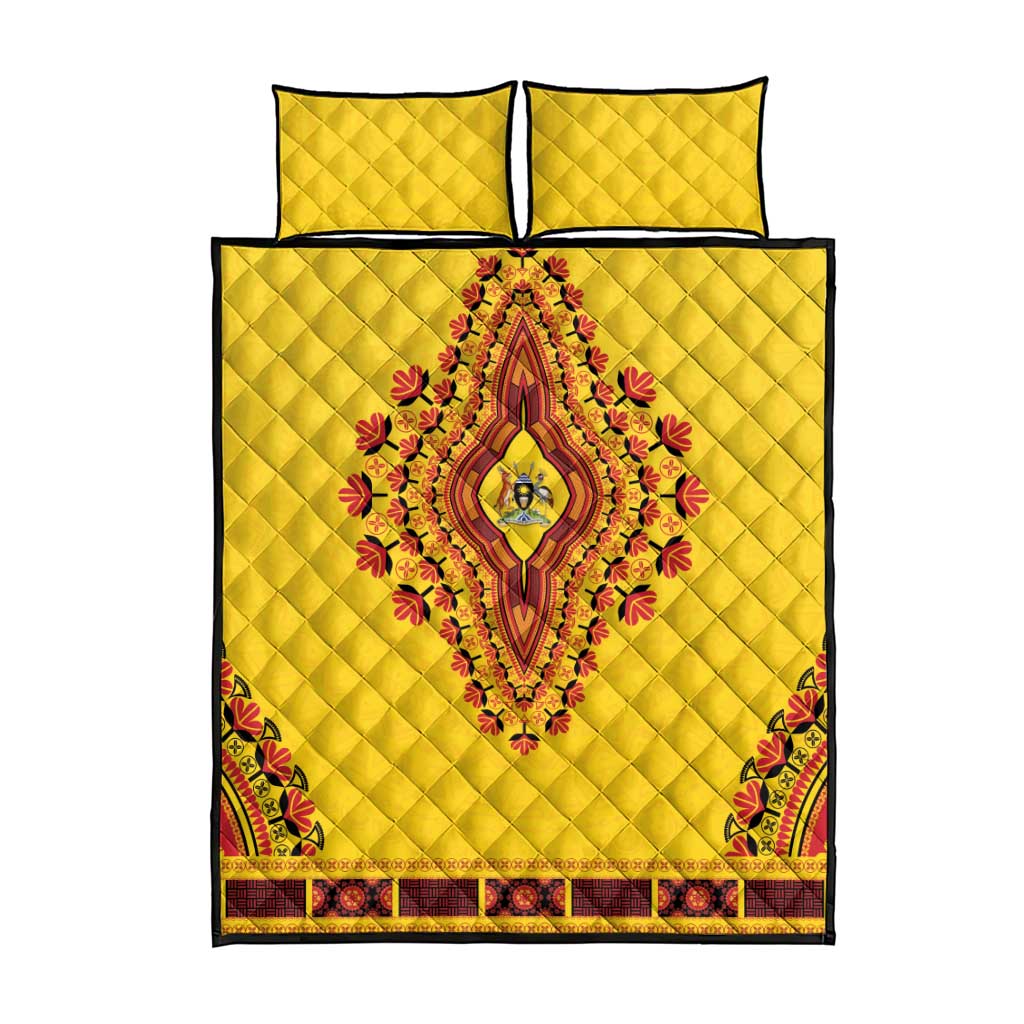 Uganda African Dashiki Quilt Bed Set - Wonder Print Shop