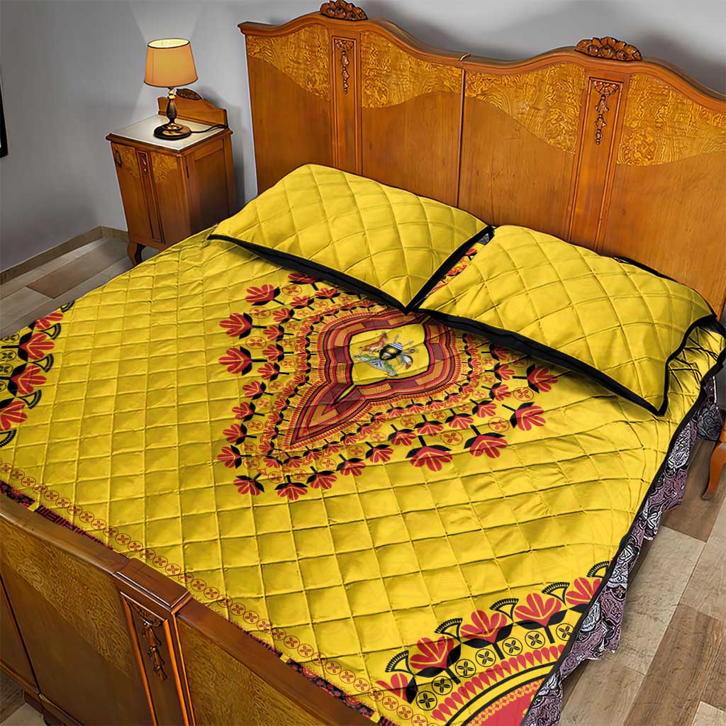Uganda African Dashiki Quilt Bed Set - Wonder Print Shop