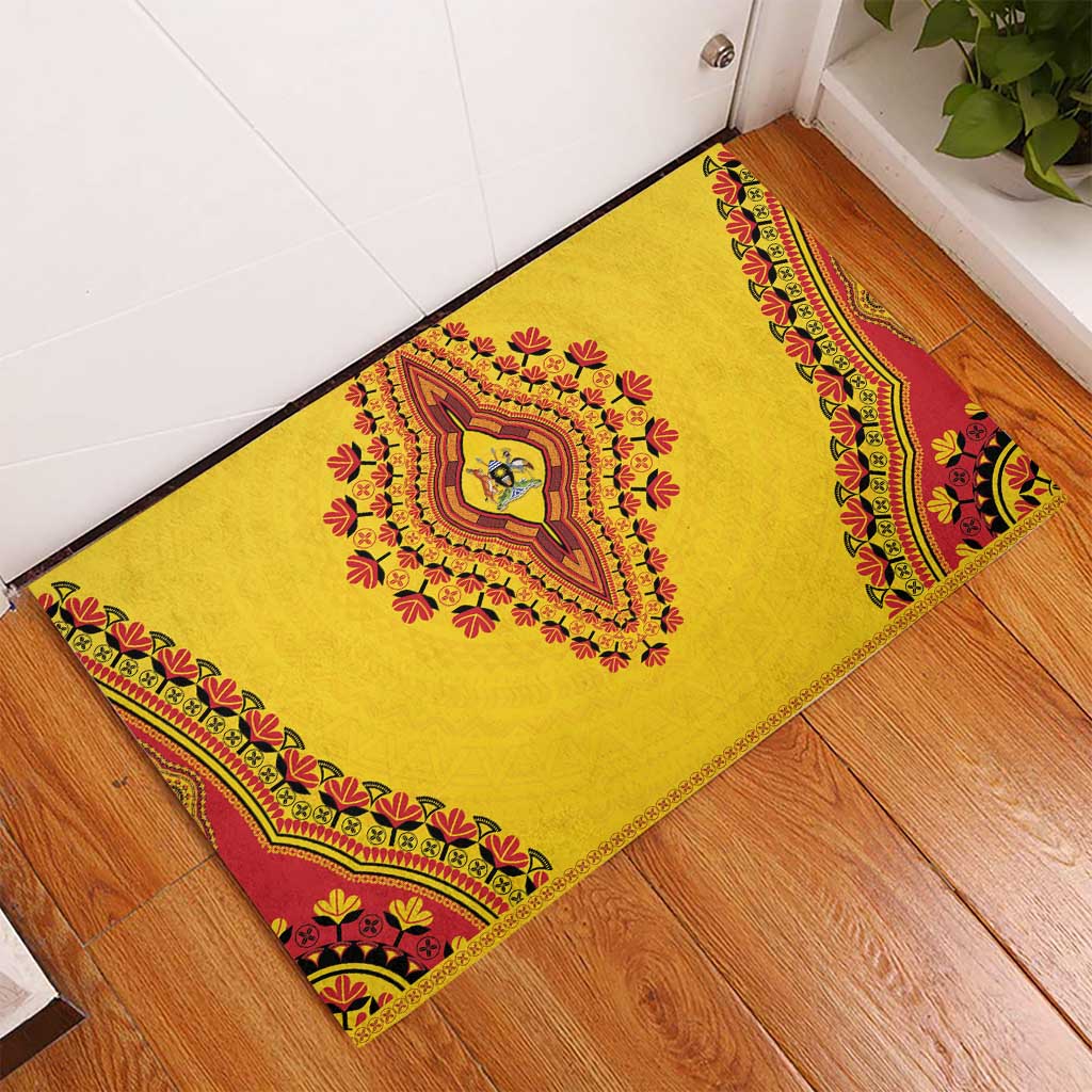 Uganda African Dashiki Rubber Doormat - Wonder Print Shop