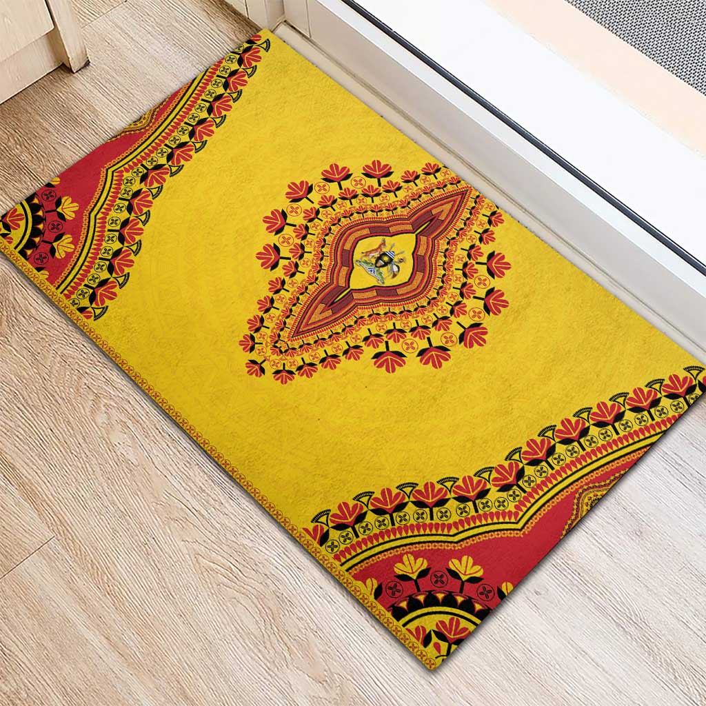 Uganda African Dashiki Rubber Doormat - Wonder Print Shop