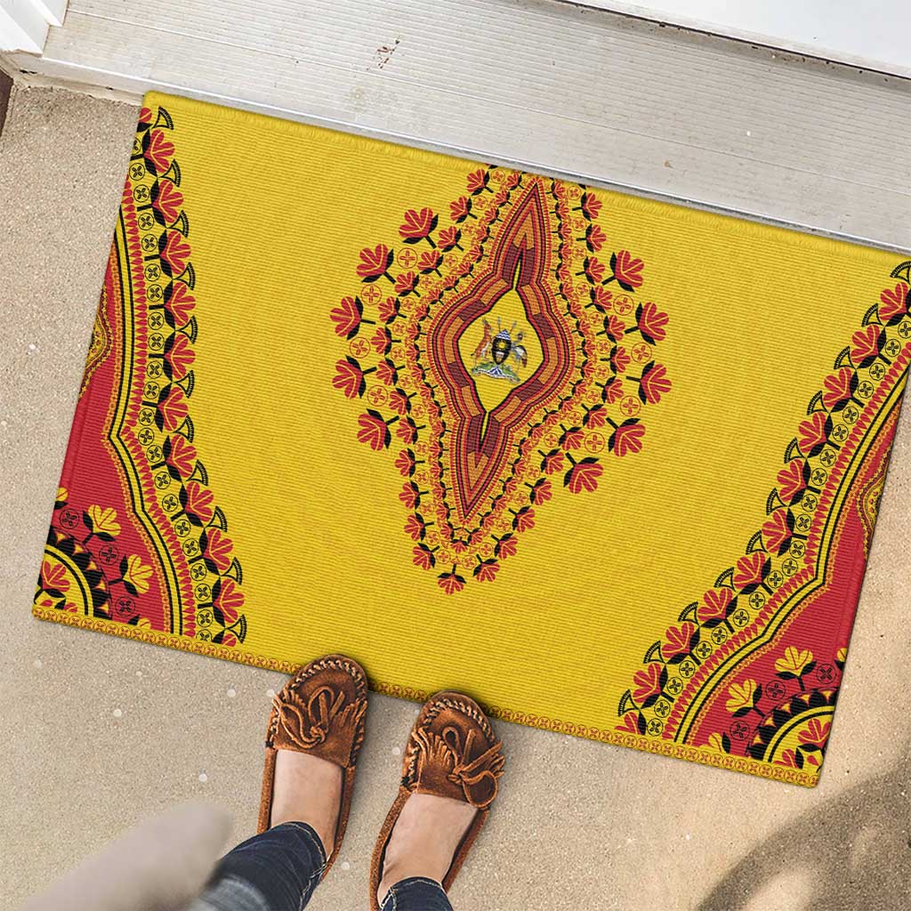 Uganda African Dashiki Rubber Doormat - Wonder Print Shop
