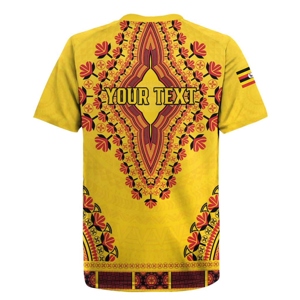 Personalized Uganda African Dashiki Rugby Jersey - Wonder Print Shop