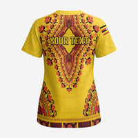 Personalized Uganda African Dashiki Scrub Top - Wonder Print Shop
