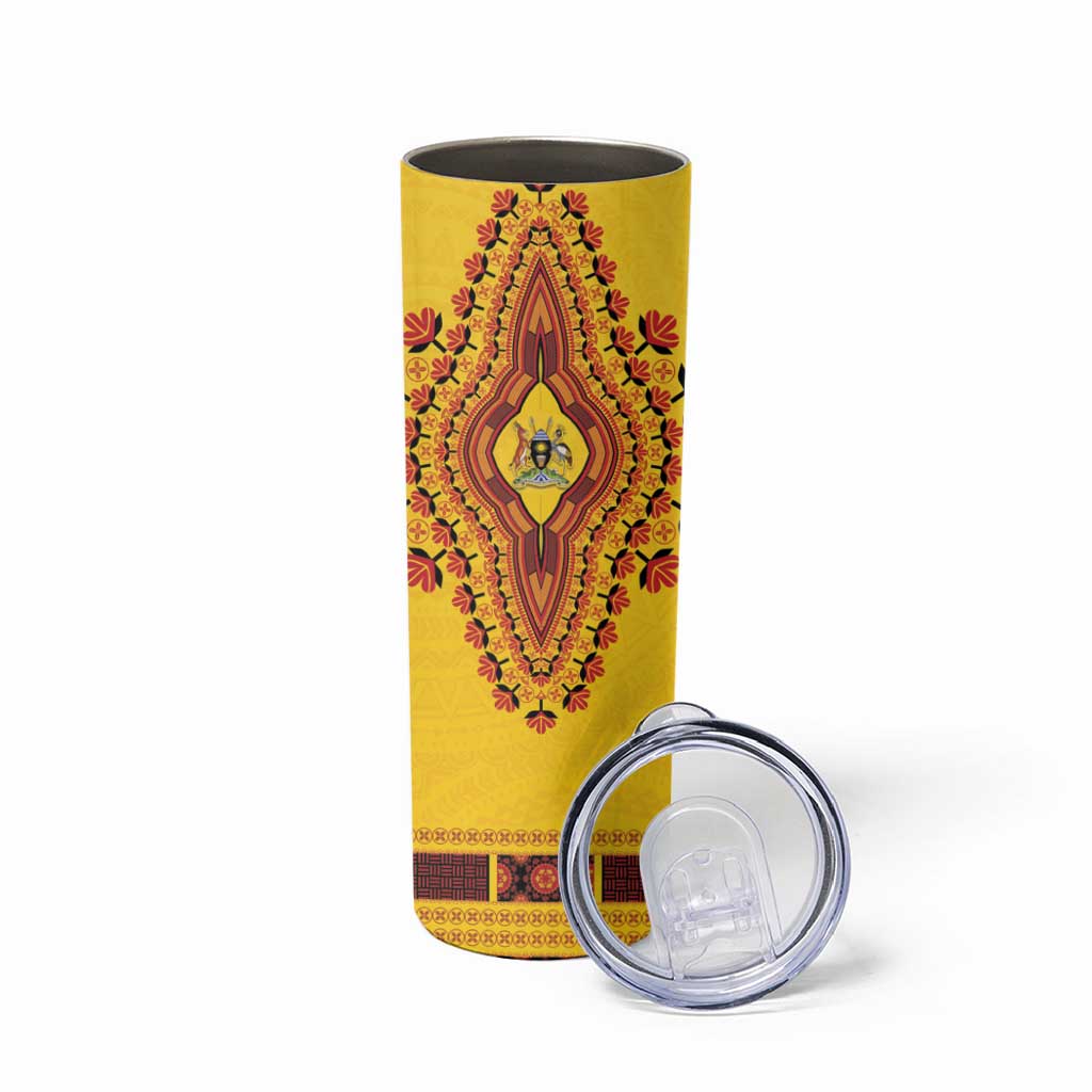Personalized Uganda African Dashiki Skinny Tumbler - Wonder Print Shop
