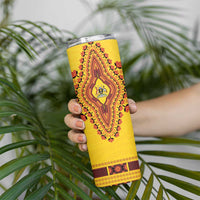Personalized Uganda African Dashiki Skinny Tumbler - Wonder Print Shop