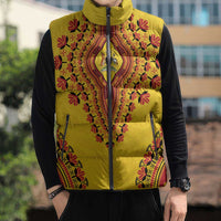 Personalized Uganda African Dashiki Sleeveless Puffer Jacket - Wonder Print Shop