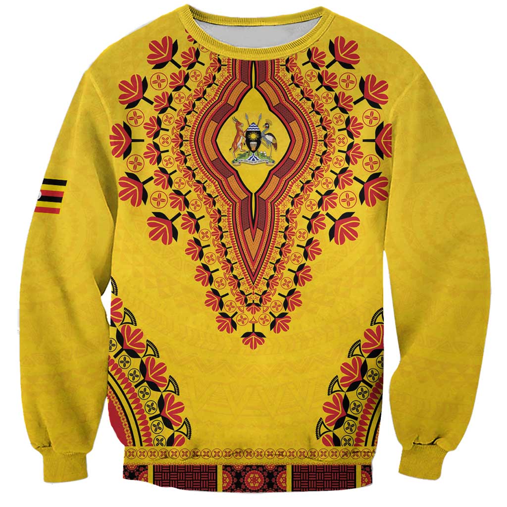 Personalized Uganda African Dashiki Sweatshirt - Wonder Print Shop